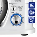 ELDOM ROBOT PLANETARNY WRK1300 DULCE, 1300W, 5L , TRY KOŃCÓWKI DO UBUJANIA, MISZANIA, UGNIATANIW, WYJMOWANA METALOWA MISA - 3031594
