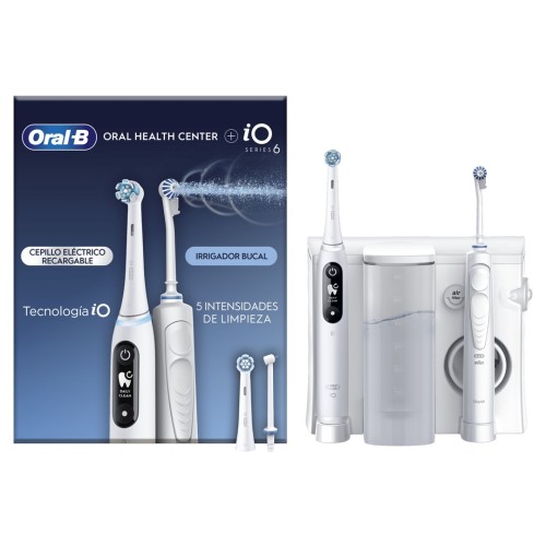 Oral-B iO6 & OxyJet Dorosły Obrotowo-pulsacyjna szczoteczka do zębów Biały - 2969972