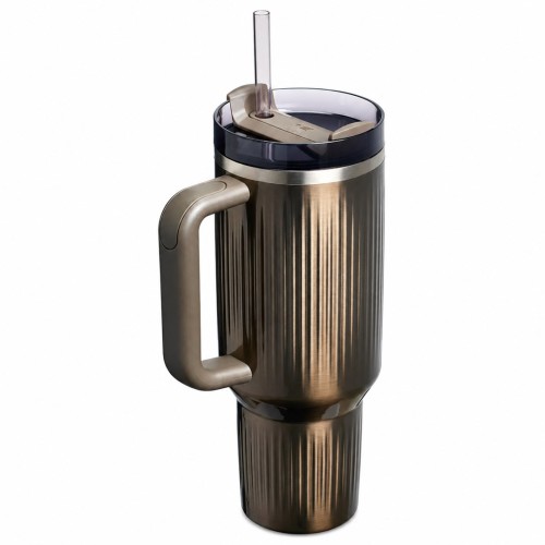 Kubek termiczny Stanley Quencher H2.O Fluted 1.18L GunMetal Shine - 3032100