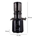 ELDOM WYCISKARKA WOLNOOBROTOWA PJ350 250 W CZARNA DWA FILTRY NOWEJ GENERACJI HEAVY PRESS - 3032196