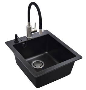 SINK SIMPLEXSQS100+MIXER+DISP BLACK