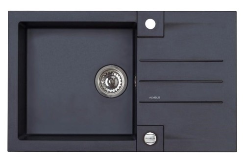 SINK WITH A SIPHON (ROCK 130 91 BLACK - 3032520