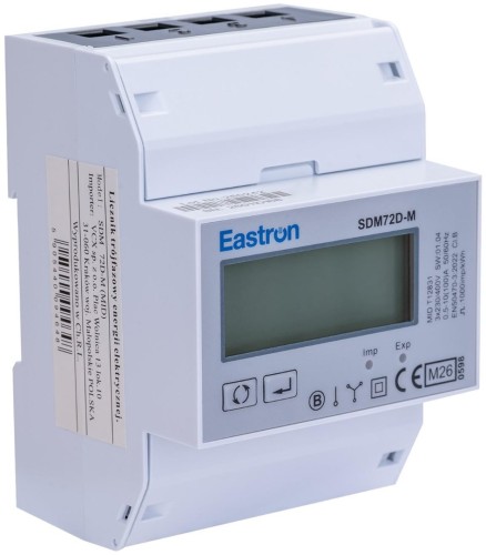 Licznik energii trójfazowy SDM 72 DM MID Modbus - 3001741