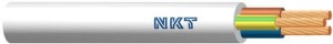 Przewód elektryczny linka H03VV-F OMY 3x1,5mm2 300V NKT biały 100m