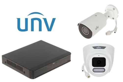 Zestaw do monitoringu KIT-NVR501-04B+IPC2128LE-ADF28KM-H+IPC3624LE-ADF28 2 kamery + rejestrator Uniview - 2973001