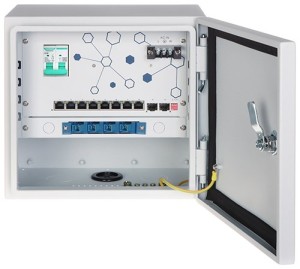 Zewnętrzny punkt dystrybucji kamer Expert-PoE/OTD-82GSFP 8 PoE + 2 x SFP
