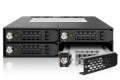 Płyta montażowa IcyDock 4x6,3cm SATAI-III/SAS w 1x5,25" HDD/SSD - 3033200