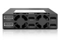 Płyta montażowa IcyDock 4x6,3cm SATAI-III/SAS w 1x5,25" HDD/SSD - 3033201