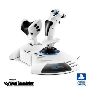 Thrustmaster T.Flight Hotas 5 Microsoft Flight Simulator Edition Biały USB Flight Sim Cyfrowy PC, PlayStation 5, PlayStation 4