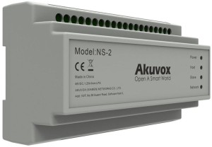 Akuvox NS-2 przełącznik sieciowy Fast Ethernet (10/100) DIN rail Szary