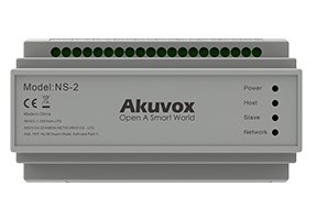 Akuvox NS-2 przełącznik sieciowy Fast Ethernet (10/100) DIN rail Szary - 2974514
