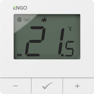Regulator temperatury, bateryjny, biały, ZigBee/868MHz, natynkowy