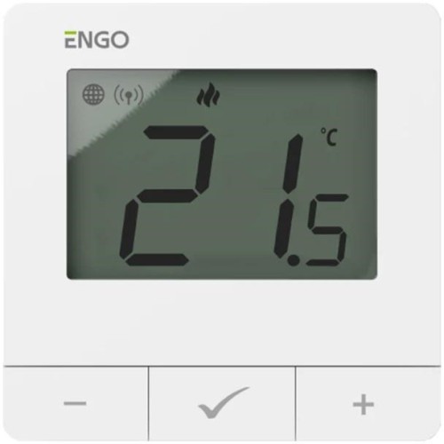 Regulator temperatury ENGO Controls E25-230W, 230V, biały, Internetowy, natynkowy ZigBee/868MHz - 2974666