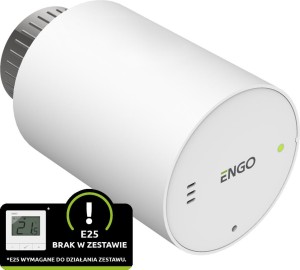 Głowica grzejnikowa ENGO Controls ETRV-M30 - bezprzewodowa, elektroniczna, M30x1,5, bateryjna, biała