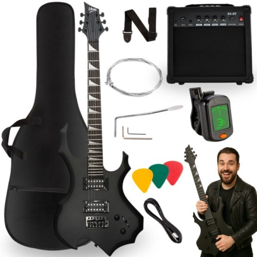 V-TONE EGS 39 MBK gitara elektryczna 4/4 czarny ma - 2974749