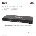 CLUB3D CSV-1383 rozgałęziacz telewizyjny HDMI 8x HDMI - 3033854