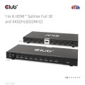 CLUB3D CSV-1383 rozgałęziacz telewizyjny HDMI 8x HDMI - 3033852