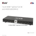 CLUB3D CSV-1383 rozgałęziacz telewizyjny HDMI 8x HDMI - 3033853
