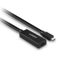 Lindy 43364 kabel USB USB 3.2 Gen 2 (3.1 Gen 2) 5 m USB C 10 Gbit/s Czarny - 3033925
