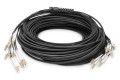 Digitus Zakończony fabrycznie uniwersalny kabel światłowodowy typu breakout, wielomodowy OM4, 12 włókien, LC/UPC – LC/UPC - 3033997