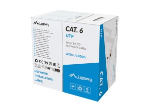 LANBERG KABEL LAN UTP KAT.6 305M CU LSZH CPR+