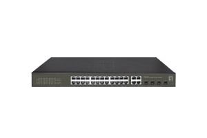 Przełącznik LevelOne Hilbt GB/SL PoE+ 28-portowy 19" 400W 1Gbps