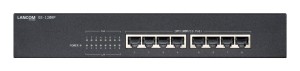 GS-1208P Nie zarządzany Gigabit Ethernet (10/100/1000) Obsługa PoE 1U Czarny