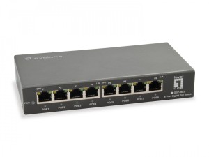 8-portowy gigabitowy przełącznik PoE, 802.3at/af PoE, 120W Producent: LEVELONE (GEP-0823)