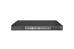 LevelOne GES-2128 przełącznik sieciowy Zarządzany L2 Gigabit Ethernet (10/100/1000) Czarny