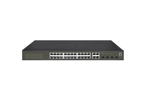 LevelOne GES-2128 przełącznik sieciowy Zarządzany L2 Gigabit Ethernet (10/100/1000) Czarny - 2976368