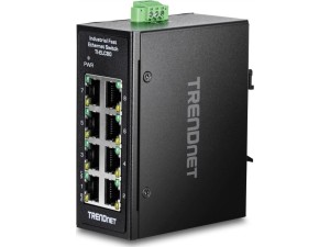 Trendnet TI-ELC80 przełącznik sieciowy Nie zarządzany Fast Ethernet (10/100) Czarny