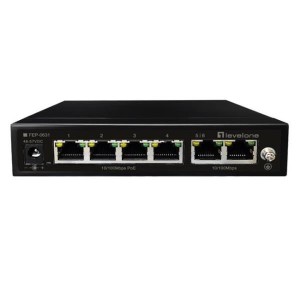 Przełącznik LevelOne FE PoE+ 6-portowy 60W 100Mbps