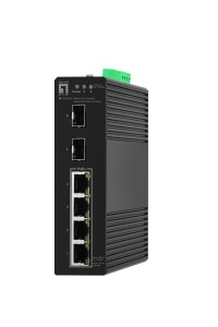 Przełącznik LevelOne Hilbt GB/SL PoE+ 6-portowy/IP30+DIN 60W 1Gbps