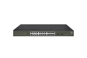 Przełącznik LevelOne Hilbert 26-portowy Gigabit Smart Lite - 24 x Gigabit RJ45 - 2 x Gigabit SFP (GES-2126)