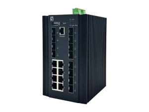 LevelOne Industrial L2+ Managed Switch 20-portowy/IP40+DIN 2,5 Gb/s