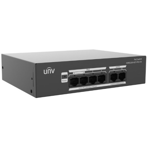 SWITCH POE NSW2100-6GT-POE-IN 4-PORTOWY UNIVIEW - 2976539