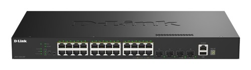 D-Link DGS-1530-28P/E przełącznik sieciowy Zarządzany L2 Gigabit Ethernet (10/100/1000) Obsługa PoE Czarny - 2977016