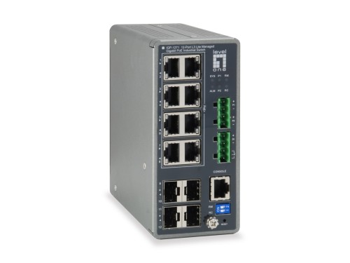 Przełącznik LevelOne TURING Industrial Gb/L3 Managed PoE 240W 1Gbps - 2976684