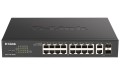 D-Link DGS-1100-18PV2 przełącznik sieciowy Zarządzany L2 Gigabit Ethernet (10/100/1000) Obsługa PoE 1U Czarny - 2976598