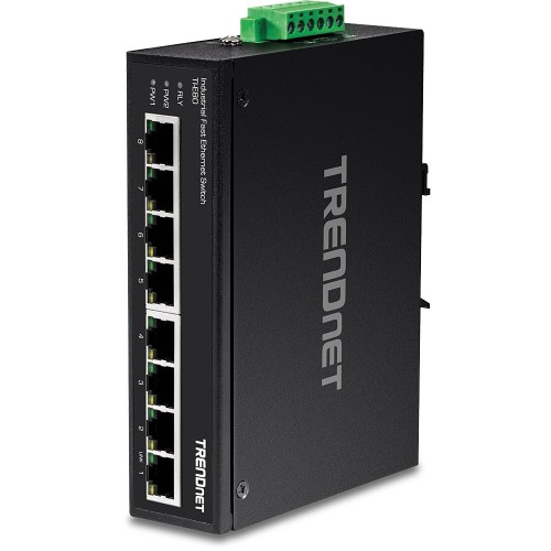TRENDnet Industrie Switch  8 Port Fast Ethernet  L2 DIN-Rail - 2976724