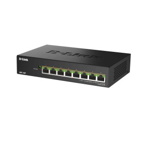 D-Link DMS-108P/E przełącznik sieciowy Nie zarządzany 2.5G Ethernet (100/1000/2500) Obsługa PoE Czarny