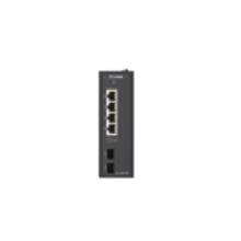 D-Link DIS-100G-06P przełącznik sieciowy Nie zarządzany L2 Gigabit Ethernet (10/100/1000) Obsługa PoE DIN rail Czarny - 2976786