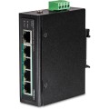 Switch TRENDnet TI-PE50 - niezarządzalny - 4 x 10/100 (PoE+) + 1 x 10/100 - możliwość montażu na szynie DIN, montaż na ścianie - PoE+ (90 W) - DC - 3034499
