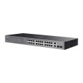 TP-Link ES228GP przełącznik sieciowy Zarządzany L2 Gigabit Ethernet (10/100/1000) Obsługa PoE Czarny - 3034502