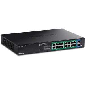 18-portowy gigabitowy przełącznik EdgeSmart PoE+ TRENDnet