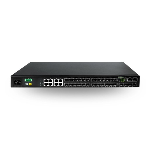 DCN S5750E-28F-SI-D przełącznik sieciowy Zarządzany L2/L3 Gigabit Ethernet (10/100/1000) 1U Czarny - 2977001