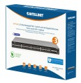 Intellinet 562041 przełącznik sieciowy Zarządzany L3 Gigabit Ethernet (10/100/1000) Obsługa PoE Czarny - 3034536