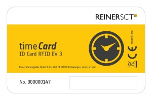 Reiner SCT timeCard Premium card MIFARE DESFire EV3 etykieta RFID Czarny, Biały, Żółty 50 szt.