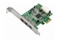 Dawicontrol DC-FW800 FireWire PCIe Hostadapter adapter IEEE 1394/Firewire - 3019654