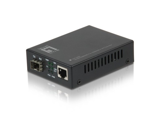 LevelOne GVT-2000 konwerter sieciowy 1000 Mbit/s Multifunkcyjny Czarny - 2977979